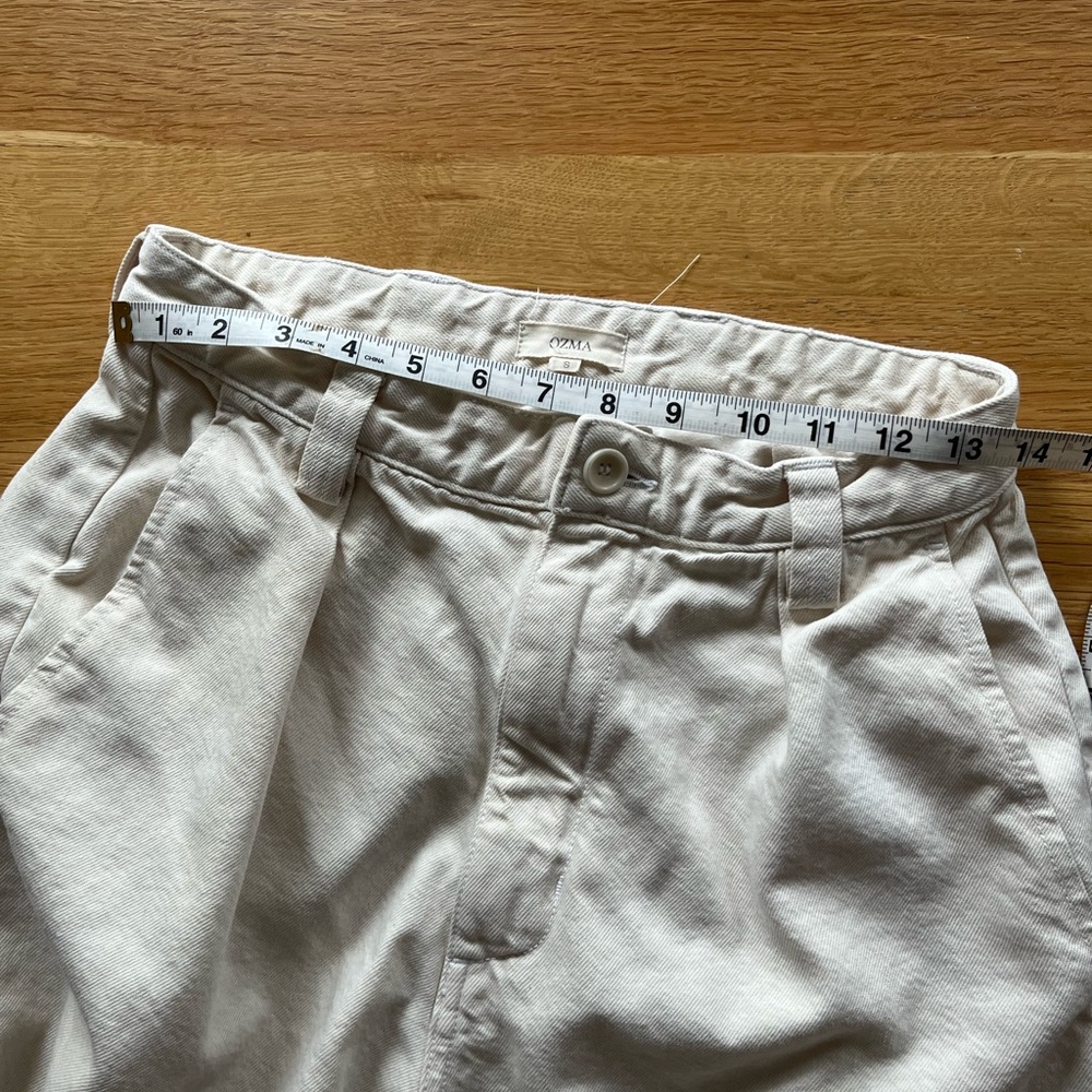 OZMA Field Pant, Tencel Bull Denim, Putty Size S - Picture 2 of 5